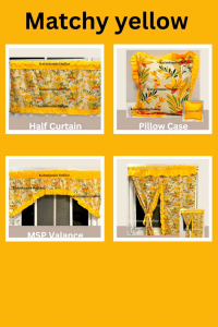2 yellow contiza matchy matchy design curtain msp valance single window double panel door