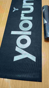 Matras Yoga Hitam Anti slip anti kotor club Yolorun Indonesia