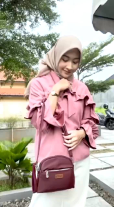 Tas Terbaru Biru Tsabita Gladise / Tas Wanita / Tas Kekinian Bahan Chocoly Anti Air