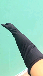 ถุงมือแบบยาว ถุงมือออกงาน ถุงมือเจ้าสาว สไตล์วินเทจ ผ้าซาติน ผ้าเงา