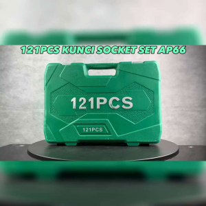 Kunci ring pas set socket shock sok L bintang obeng toolkit APR JAPAN AP66 121pc rachet wrench