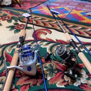 Joran Cruzar Shimano set reel power handle dragcliker