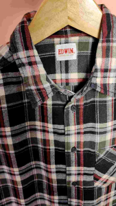 Kemeja Flanel Edwin Original Second Size XS