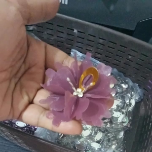 aplikasi bunga organza/bunga rangkai 3D/bunga rangkai