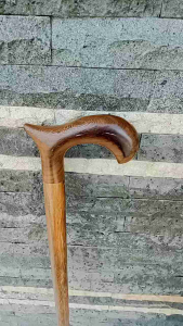 Tongkat jalan kayu Kelor Jawa model habib A152