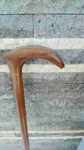 Tongkat Jalan Kayu Kelor Jawa Motif Pipih A158