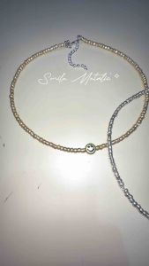 Melisa Smile Metalic Necklace Kalung Beads Senyum Metalik Manik Manik Etnik Beads
