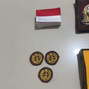 Bet Bordir Bendera Merah Putih dan pramuka/pcs