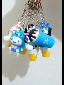 Gantungan Kunci Tas Sanrio Lotso Mario Snack Eskrim Kotakk Hp Minuman Gantungan Kunci Kuromi Melody Cinamorol