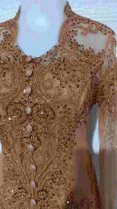 Atasan Kebaya Pesta Kebaya Modern Kebaya Mocca Kerah Sunda