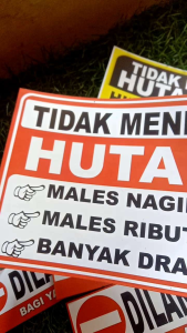 Stiker Anti Air Dilarang Hutang: Desain & Penggunaan