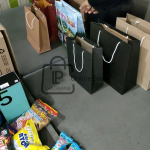 Paper Bag Ulang Tahun Motif Masha and the Bear isi 12 Pcs (Bisa custom gambar/nama toko)