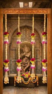 Side Hanging Wall Hangings for Diwali Navratri Home Decoration | Mandir Temple Decoration | Diwali Decoration Toran for Festival Decor | Home Decoration (Pack of 2)