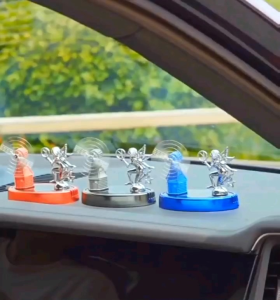 (JV) Parfum Mobil Rumah Kincir Pajangan Dashboard Mewah Nti Mual Penyegar Udara Panel Tenaga Surya Car Freshenner Aromatherapy