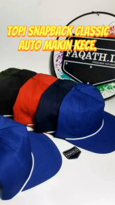 Skena Topi Snapback Classic Polos Tali Hip Hop Klasik Hat Pria