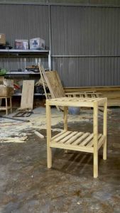 Kệ Tab Đầu Giường 2 Tầng - Gỗ Thông Nhập Khẩu