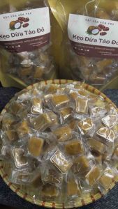 KẸO DỪA TÁO ĐỎ – NGON MIỆNG BỔ DƯỠNG QUÀ TẶNG Ý NGHĨA