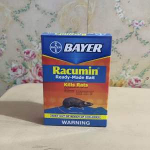 BAYER Racumin Ready-Made For Rats 50grams - Kills Rats - Household Pest Control - Insecticide - Warning - Keep Out of Reach of Children