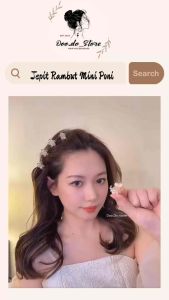 A32✨ 【Jepit Rambut Mini Poni】迷你闪钻花朵夹Temperament Super Fairy Clip | Diamond Flower Claw Clip 迷你ins刘海夹 气质 超仙 小抓夹 闪钻花朵夹