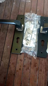 Paket Hemat murah meriah Handle pintu rumah Set tangung 20cm black seris berbahan kualitas tinggi