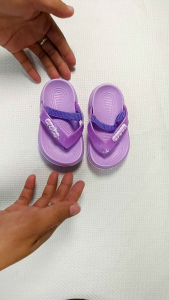 Rubber Light Slip-On Slippers with or without Back Strap for Kids up to 4 Years