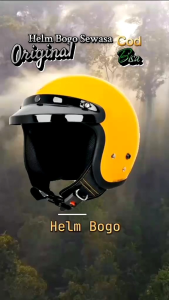 Helm Bogo Mirif Cargloss Pet Pendek cewek cowok Dewasa Original Paket Ganteng Premium
