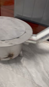 Bếp củi đa năng tròn đường kính 35 thiết kế thêm phần đỡ củi ống khói tấm lót chống đen nồi và phần khay hứng tro