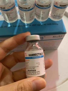 HANMECTIN 25 (10ml) tiêm tẩy giun sán ve ghẻ chấy rận cho chó mèo gia súc gia cầm