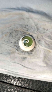 Batu kol buntet asli hijau fosfor