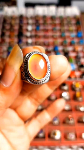 Cincin Segoro bunglon Berubah warna Cincin batu akik pria wanita