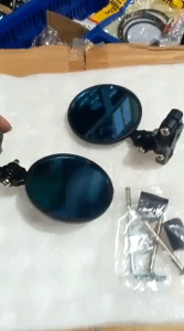 Spion Supermoto spion bar dan spion model bulat KLX crf d track Vixion X-Ride adv PCX dll sepasang universal