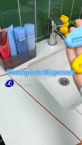 Portable Plastic Rolling Toothpaste Tube Squeezer Dispenser Hands-free Squeeze Dispensers Toothpaste Frame [READY STOCK]
