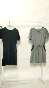 Desain Dress Elegan ABIGAIL Bahan Spandek Fit to L Tali Misty Warna