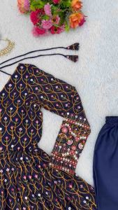 Launching new beautiful embroidery sequence work Georgette gown comes with beautiful sequence boder work duppata