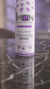 Imon Keratin Restore Treatment Spray 180ml/Leave in Keratin/营养免洗护理喷雾深层滋养与修复/多功能免洗护发喷雾/柔顺亮泽/抗毛躁/保湿补水/修复受损/发质强韧/发丝防止分叉/头发修复与保护/ leave-in hair mist/Smooth and shiny/Anti-frizz/Moisturizing and moisturizing/Repair damage/Prevent split ends/Hair repairprotect