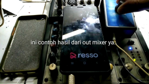 Alat rekaman mixer ke hp android 1 volume termurah plus monitor headset