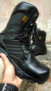 Sepatu PDL Safety Delta Cordura Kulit Sapi Sol Karet & Ujung Besi