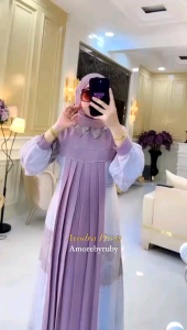 damla id gamis motif terbaru produk kekinian Amore by ruby edisi ayodra dress