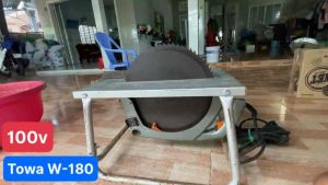 Cưa bàn Towa hàng bãi xài điện 100 volt lưỡi 380mm