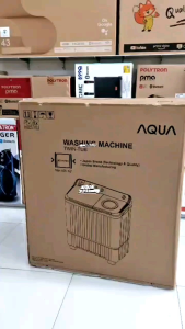 MESIN CUCI AQUA 2 TABUNG 10KG/AQUA QW-1030HT 2 TABUNG 10KG NEW SERIES