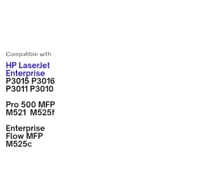 HP 55X/CE255X Toner Cartridge Compatible with HP LaserJet P3015 P3016 P3011 P3010 MFP M521 M525