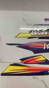 Bộ tem wave thái 100 màu xanh nhớt đời 98 hàng nhập Thái Lan đẹp dành riêng cho dòng xe này tem màu ánh kim tẩy phim loại zin theo xe màu sắc cực đẹp giá bán cực tốt bán lẻ như bán sỉ