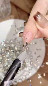 Đá khối chân bằng size nhỏ mini set 100v đính móng siêu sáng đẹp cực HOT