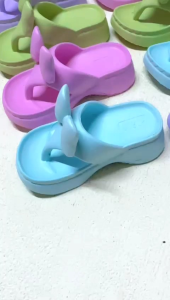 Sendal Jepit Anak Perempuan Model Pita Terbaru Sandal Anak Cewek Jepit Wedges Lucu Elastis