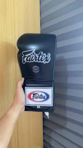 Fairtex BGL6 Professional Laceup Muay Thai Boxing Gloves Genuine Leather Black