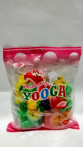 Yooga Milky Sip with Assorted Fruity Milk Flavored Sweet Jelly with Straw by Tiwi for Kids (24pieces Per Pack)