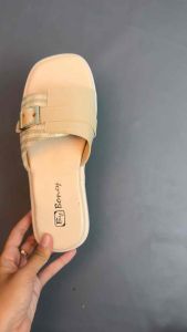 PROMO Sandal Platform Wanita Terbaru 2025 Bantalan Empuk Model Selop Tali Gesper Karet