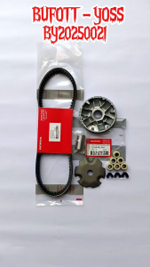 VANBELT BEAT FI RUMAH ROLLER ASSY BEAT FI KODEPART KZL SCOOPY FI SPACY FIVARIO 110 OLD/FI BY20250021 BUFOTT YOSS