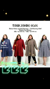 TUNIK JUMBO RAMPEL CANTIK LD 130