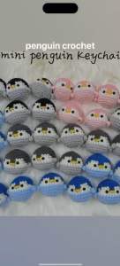 Crochet penguin 8 colours handmade